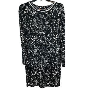 Tory Burch Meredith Paint Splatter Silk Dress